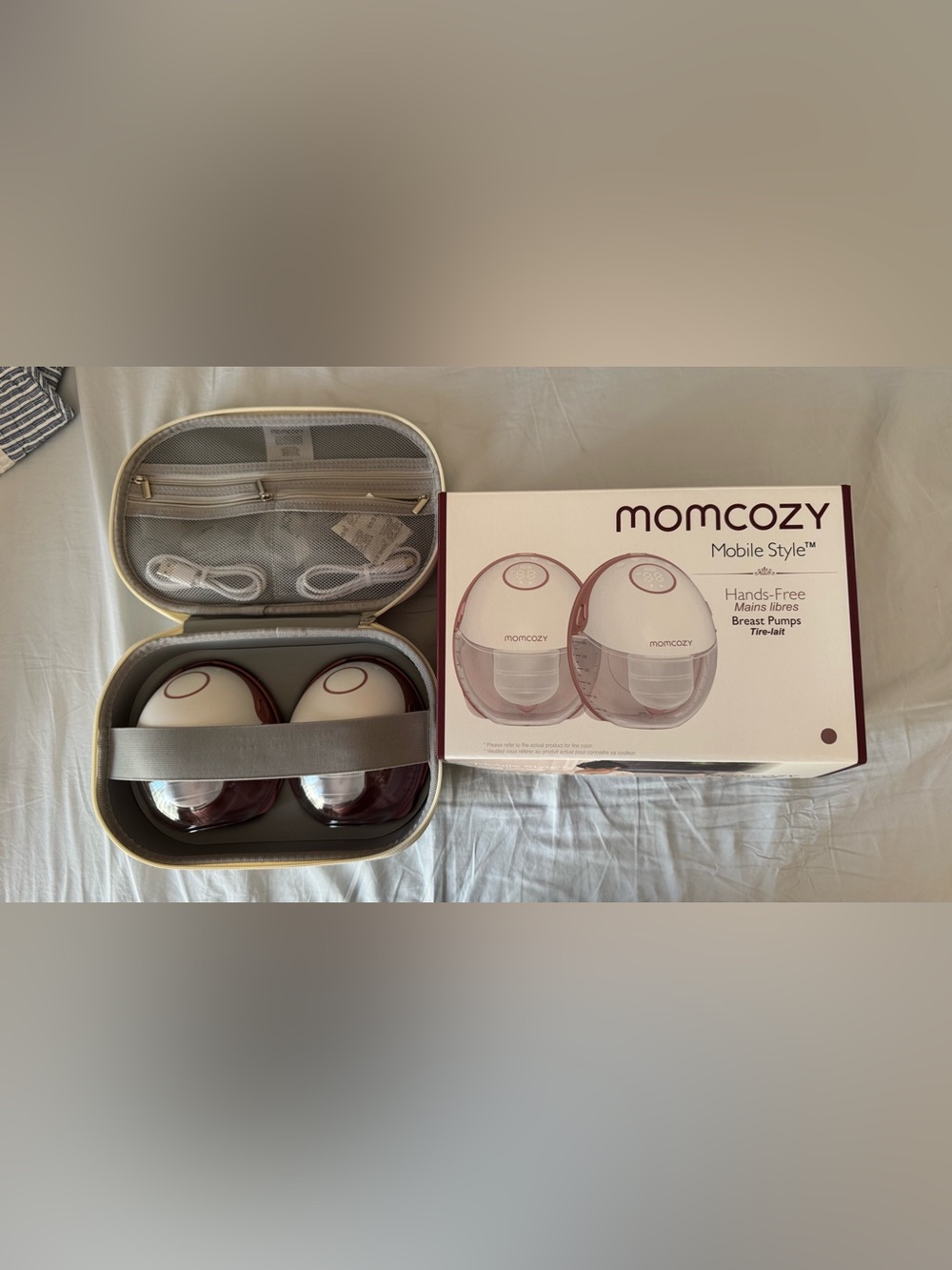 Momcozy Hands-Free Electric Breast Pump Set